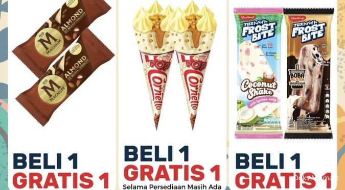 Promo 8.8 Alfamart 8 Agustus 2024, Beli 1 Gratis 1 Es Krim Magnum Cornetto Glico