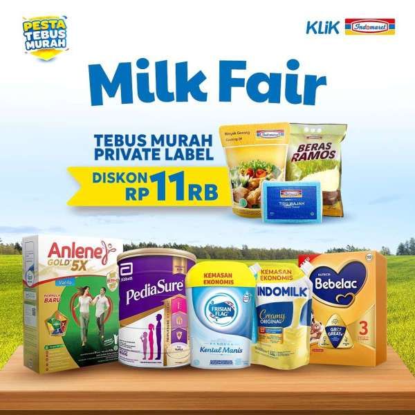 Promo Indomaret Terbaru Milk Fair Diskon Rp 11.000 di KLiK Indomaret
