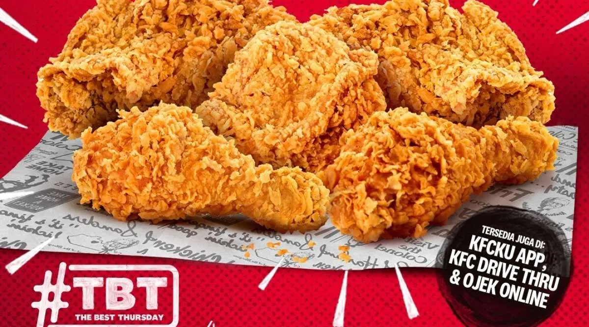 Promo KFC The Best Thursday Crazy Deal 5 Ayam Rp 60.000, Promo Spesial Hari Kamis!
