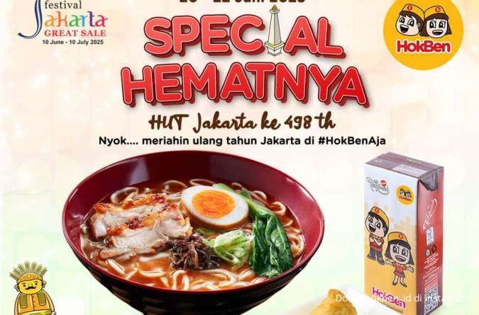 Promo HUT Kota Jakarta di HokBen Juni 2025, Paket Spicy Ramen Large Rp 49.000