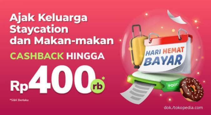 Promo Tokopedia Travel & Entertaiment, Dapat Cashback Sampai Rumahp 400.000 