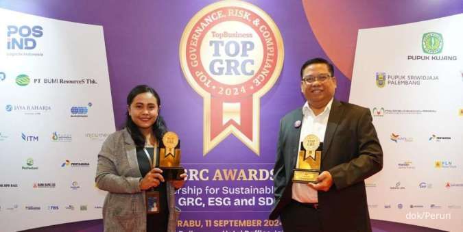 Perum Peruri Sabet Penghargaan Ganda di Top GRC Award 2024 