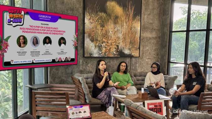 Aksi Penggemar K-pop Setop Pendanaan Hana Bank ke Energi Fosil Kembali Hadir