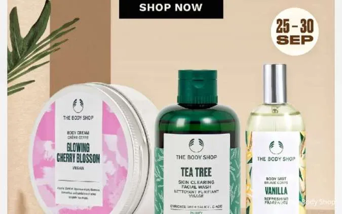 Promo Gajian The Body Shop 25-30 September 2025, Serum-Lip Balm Diskon hingga 40%