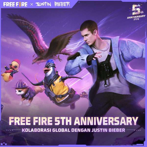 Free Fire X Justin Bieber