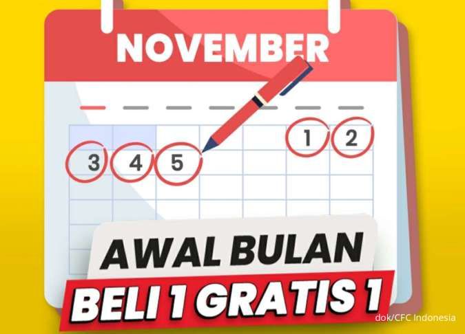 Promo CFC 11.11 Edisi 1-15 November 2024, Beli 2 Ayam 2 Nasi Rp 28.000