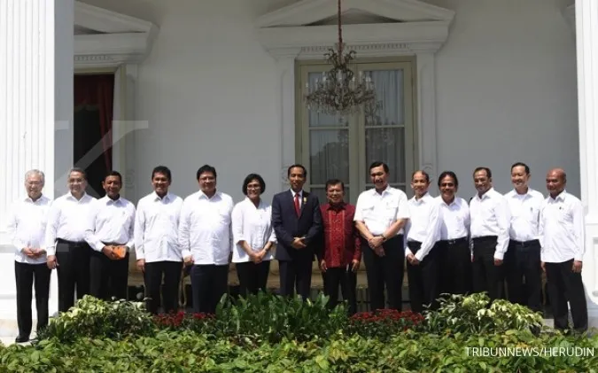 Jokowi's new cabinet announced