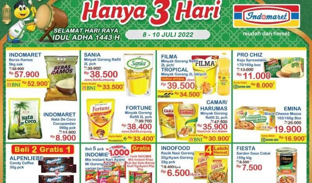 Promo JSM Indomaret Hanya 3 Hari hingga 10 Juli 2022, Harga Hemat Menjelang Idul Adha