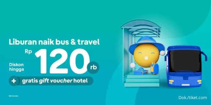 Promo Tiket.com 4-12 Mei 2023, Diskon Tiket Bus & Travel hingga Rp 120.000