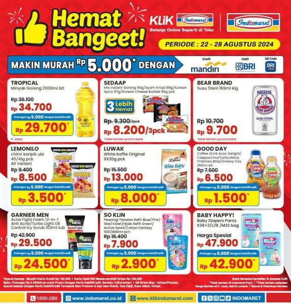 Promo Indomaret Hemat Banget 22-28 Agustus 2024 