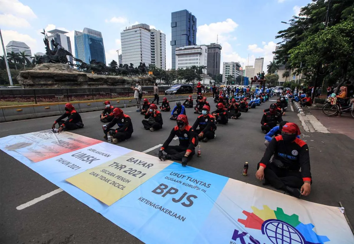 Dirlantas Metro Jaya: Demo buruh akan digelar hingga jelang buka puasa