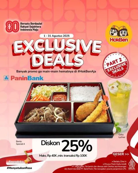 Promo HokBen dengan PaninBank Agustus 2025