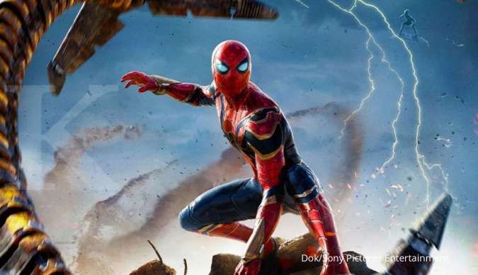Poster film Spider-Man: No Way Home, Spider-Man hadapi banyak villain di multiverse