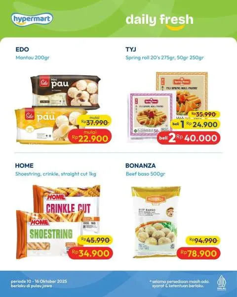Promo JSM Hypermart Weekend Periode 10-13 Oktober 2025