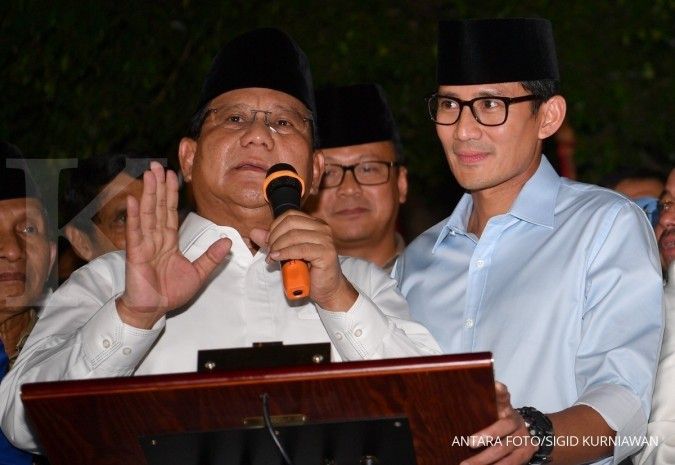 Saat AHY dan Ibas ikut mendampingi Prabowo-Sandiaga ke KPU 