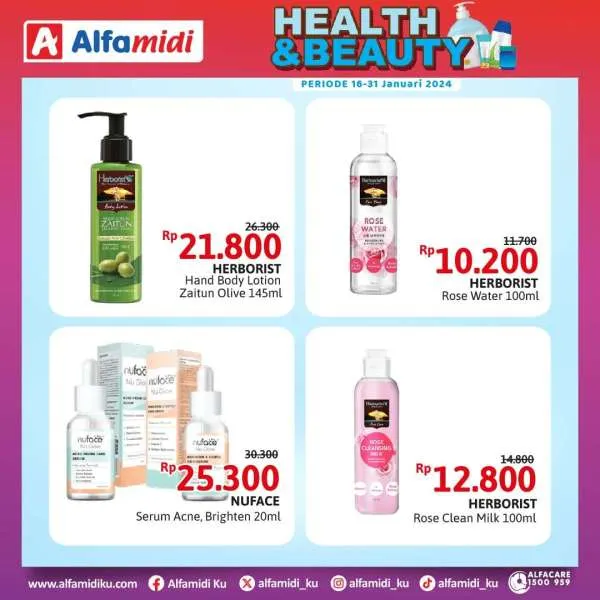 Promo Alfamidi Health & Beauty Periode 16-31 Januari 2024