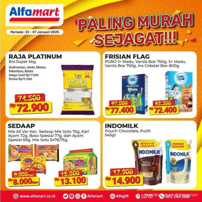 Promo Alfamart Paling Murah Sejagat 1-7 Januari 2025