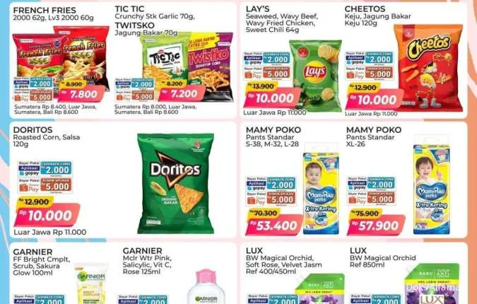 Promo PSM Alfamart Periode 24-31 Juli 2025, Cheetos-Doritos Serba Rp 10.000