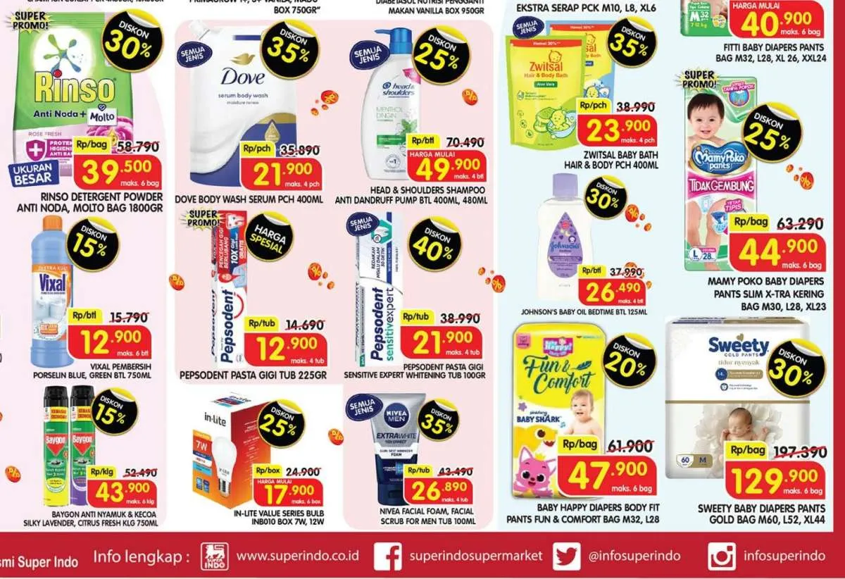 Promo Superindo Weekday 16 Juli 2025, Pepsodent Harga Spesial Berakhir Besok