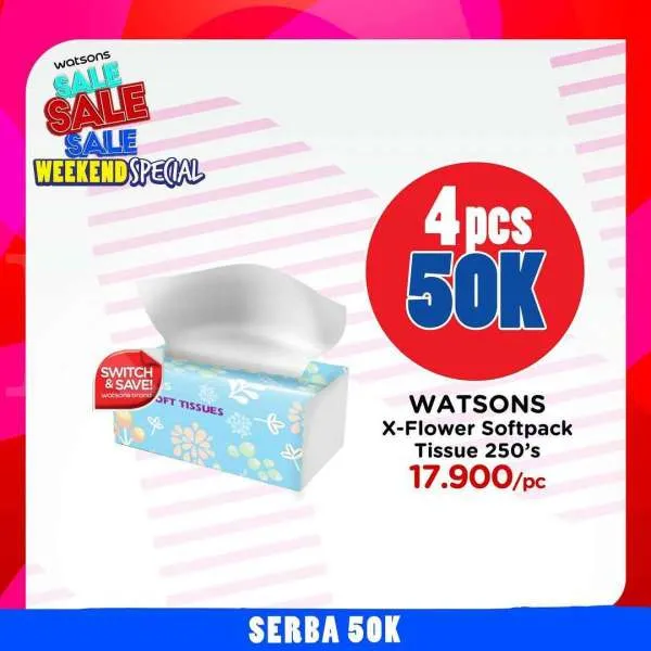 Promo Watsons Weekend Special Serba 50k