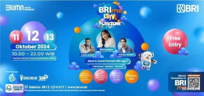 Datang ke BRImo FSTVL Playzone, Bisa Nonton Bernadya Live dan Ikut Keseruan Lainnya!