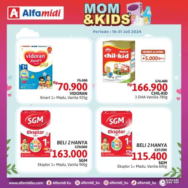 Promo Alfamidi Mom & Kids Periode 16-31 Juli 2024