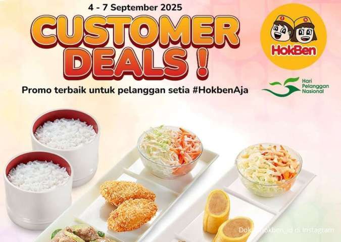 Promo HokBen Hari Pelanggan Nasional, Makan Hemat Berdua Berakhir Hari Ini