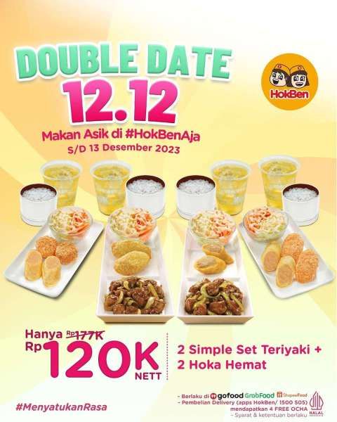 Promo HokBen 12.12 Double Date 12 Desember 2023