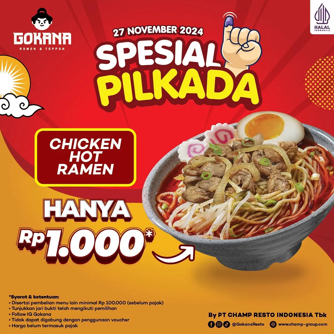Promo Pilkada 2024 di Gokana
