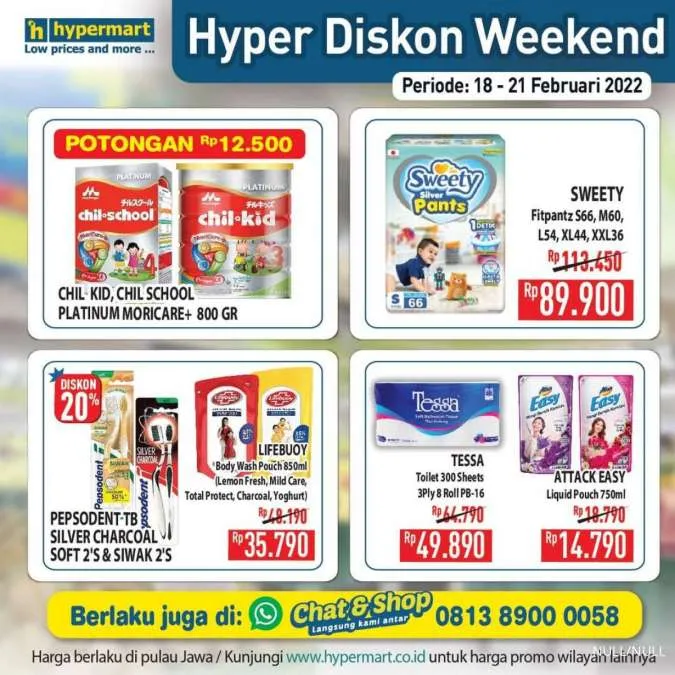 Promo Hypermart Hyper Diskon Weekend Periode 18-21 Februari 2022