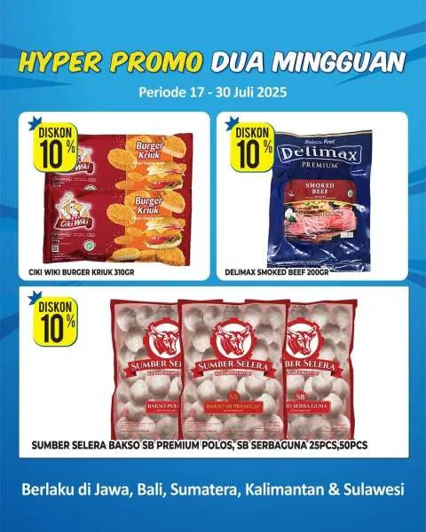 Promo Hypermart Dua Mingguan Periode 17-30 Juli 2025