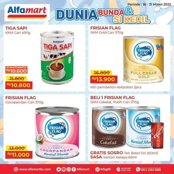 Promo Alfamart Dunia Bunda & Si Kecil Periode 16-31 Maret 2022