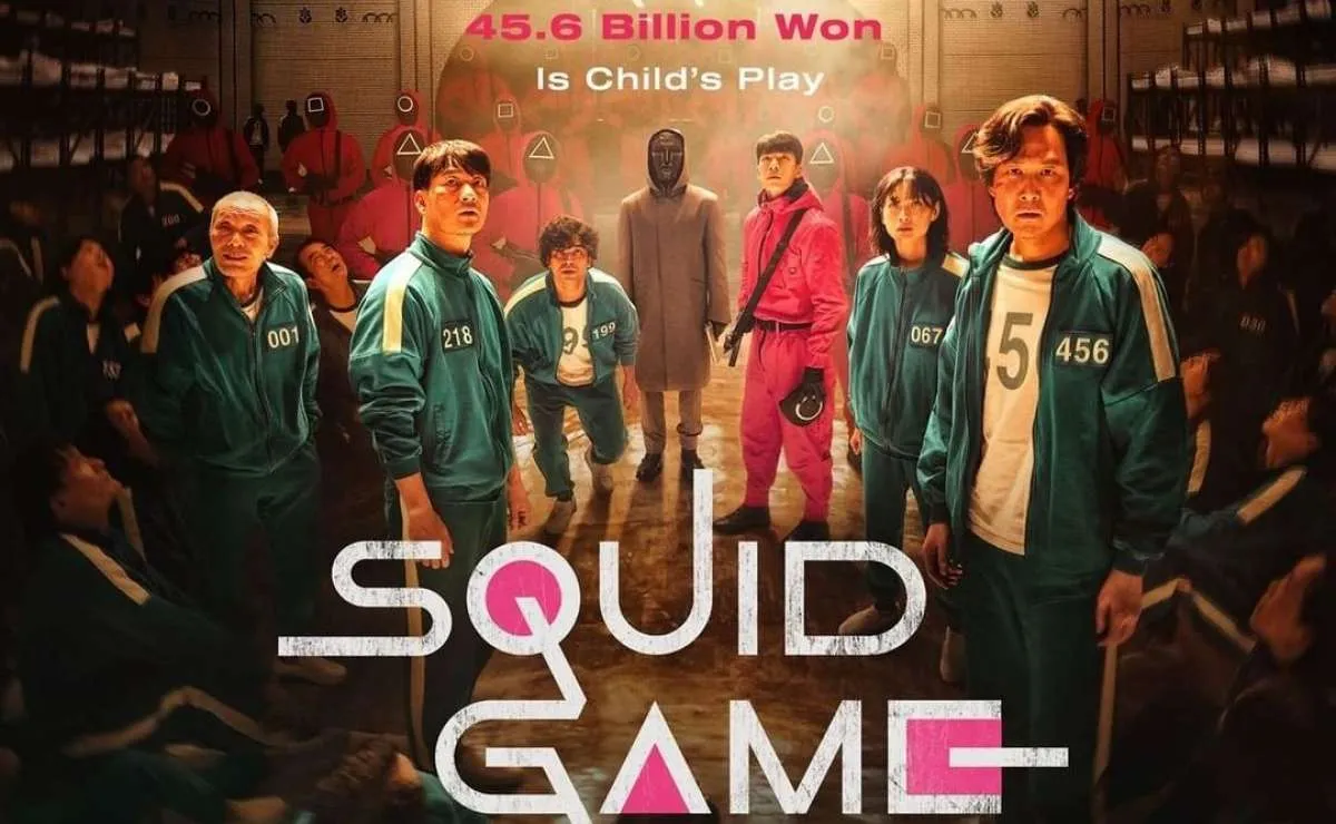 Poster drakor Squid Game di Netflix, survival game misterius yang pertaruhkan nyawa