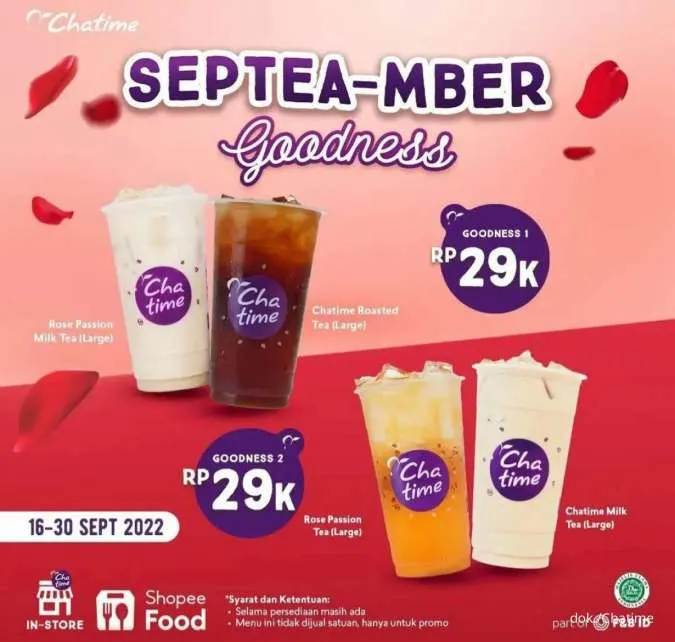 Promo Chatime SepTEAmber Goodness