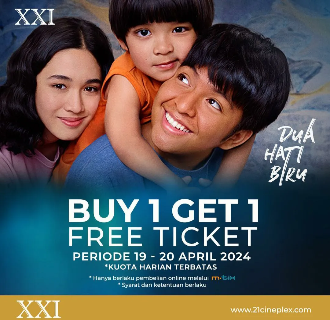 Promo Cinema XXI buy 1 get 1 free