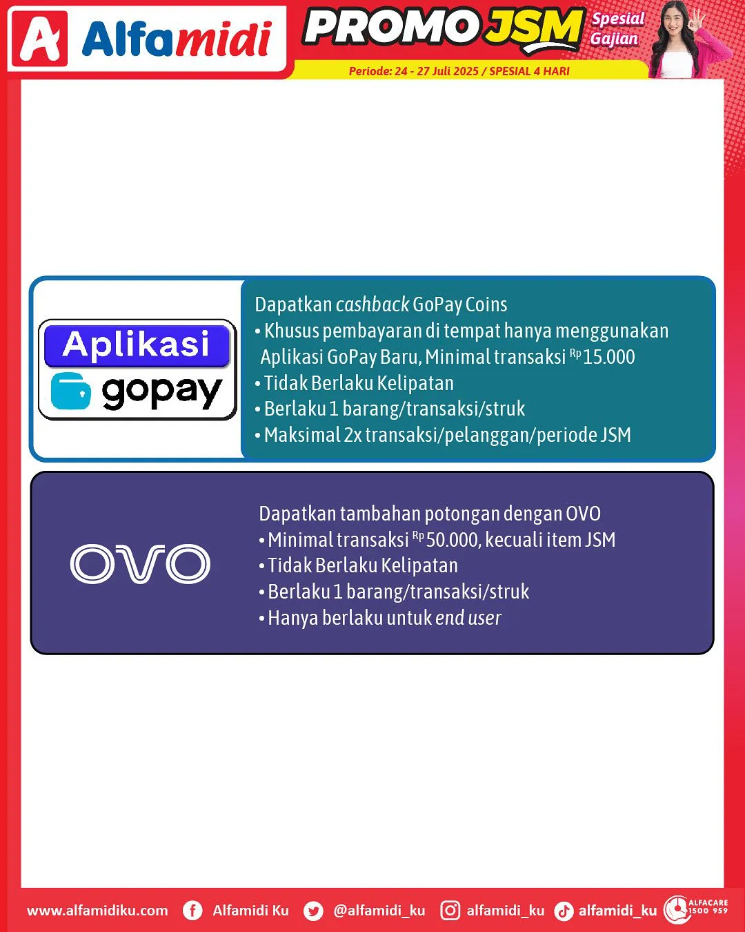 Promo JSM Alfamidi Spesial Gajian Periode 24-27 Juli 2025