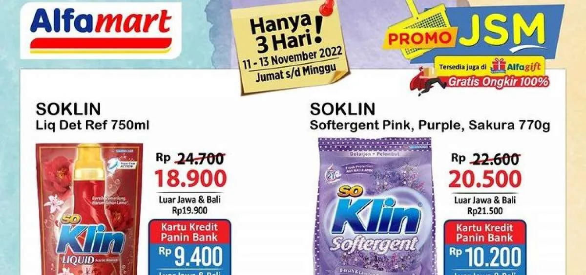 Promo JSM Alfamart Hari Ini 12 November 2022, Harga Hemat hingga Hari Minggu
