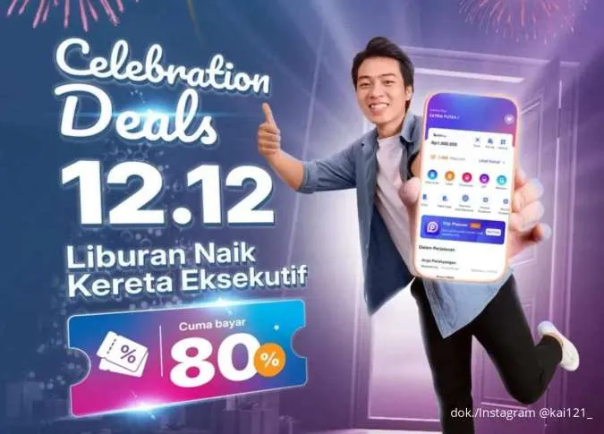 Buruan Checkout! Promo Tiket Kereta 12.12 Diskon 20% Cuma 12 Desember, Ini Syaratnya