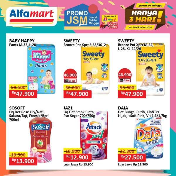 Promo JSM Alfamart Weekend 18-20 Oktober 2024