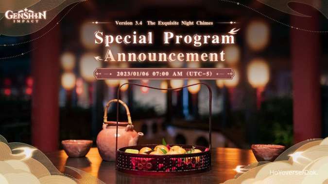 Jadwal Live Streaming Genshin Impact 2.4 Special Program