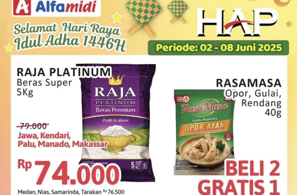 Katalog Promo Alfamidi Hemat Satu Pekan Spesial Idul Adha Periode 2-8 Juni 2025