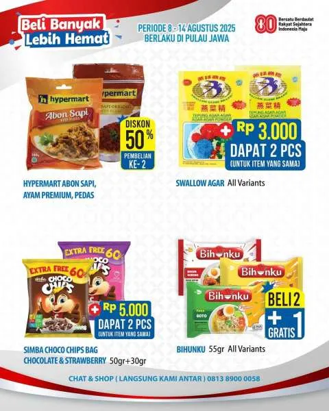 Promo Hypermart Beli Banyak Lebih Hemat Periode 8-14 Agustus 2025