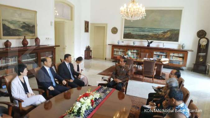 Bertemu Jokowi, delegasi China bahas infrastruktur
