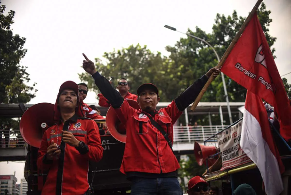 Tolak kenaikan UMP 2022, buruh akan demo di lokasi ini