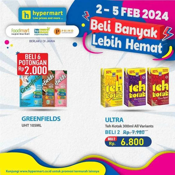 Promo Hypermart Beli Banyak Lebih Hemat Periode 2-5 Februari 2024