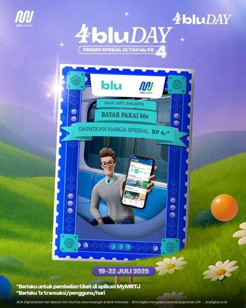 Promo MRT Jakarta dengan Blu by BCA Juli 2025