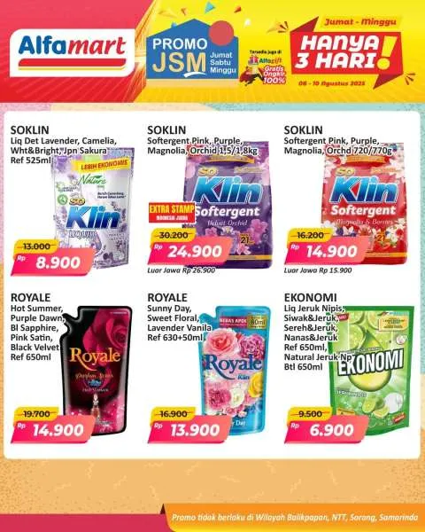 Promo JSM Alfamart Periode 8-10 Agustus 2025