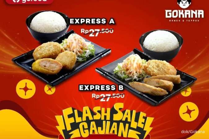 Flash Sale Gokana Januari 2024, Paket Ebimaki dan Nasi Cuma Rp 20.000