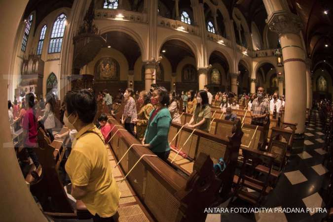 Jumat Agung di Gereja Katedral Jakarta Hari Ini Digelar Offline dan Online