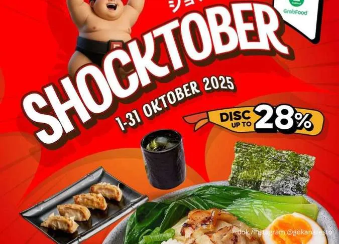 Promo Gokana Shocktober, Tersedia 5 Paket dengan Menu Spesial Diskon sampai 28%